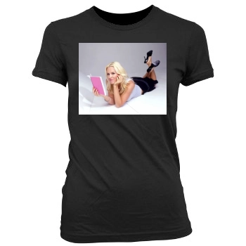 Jenny McCarthy Women's Junior Cut Crewneck T-Shirt