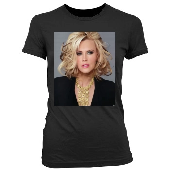 Jenny McCarthy Women's Junior Cut Crewneck T-Shirt