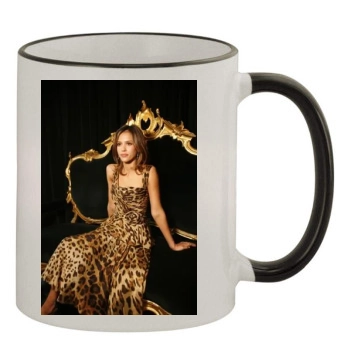 Jessica Alba 11oz Colored Rim & Handle Mug