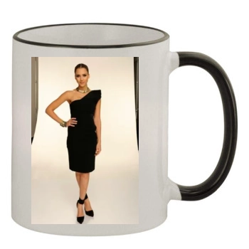 Jessica Alba 11oz Colored Rim & Handle Mug