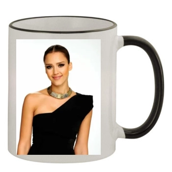 Jessica Alba 11oz Colored Rim & Handle Mug