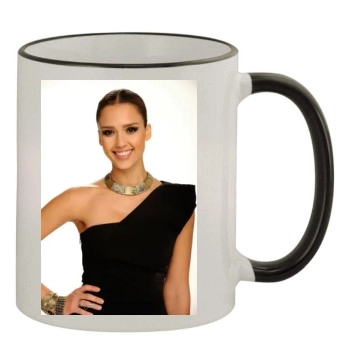 Jessica Alba 11oz Colored Rim & Handle Mug