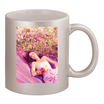 Jessica Alba 11oz Metallic Silver Mug