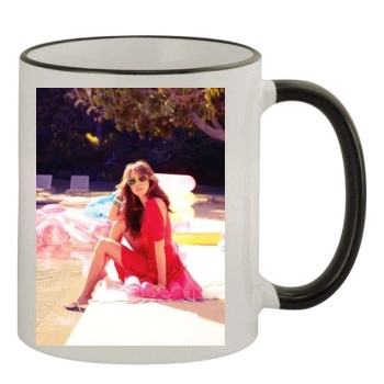 Jessica Alba 11oz Colored Rim & Handle Mug