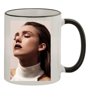 Jessica Alba 11oz Colored Rim & Handle Mug