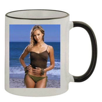 Jessica Alba 11oz Colored Rim & Handle Mug