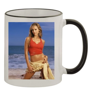 Jessica Alba 11oz Colored Rim & Handle Mug