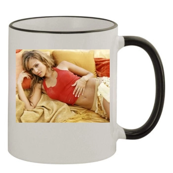 Jessica Alba 11oz Colored Rim & Handle Mug