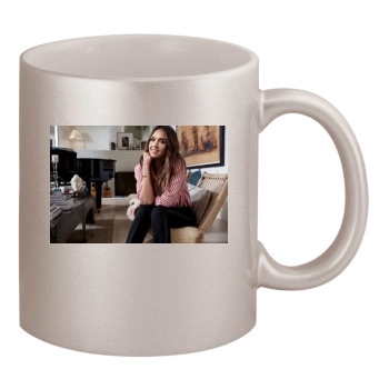 Jessica Alba 11oz Metallic Silver Mug