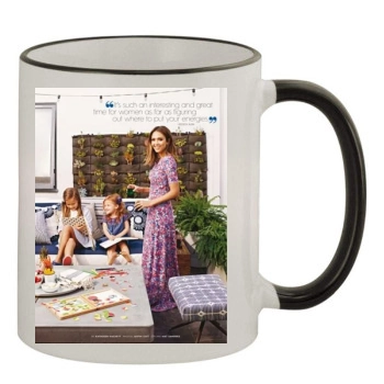 Jessica Alba 11oz Colored Rim & Handle Mug