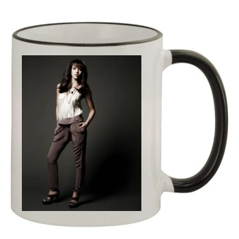 Jessica Alba 11oz Colored Rim & Handle Mug