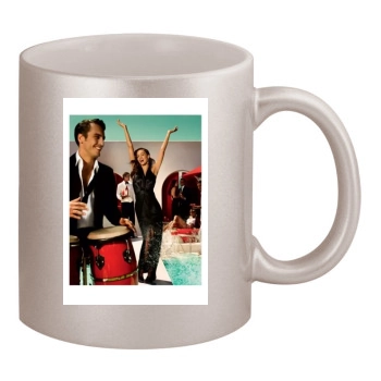 Jessica Alba 11oz Metallic Silver Mug