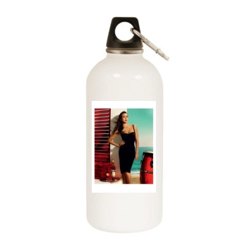 Jessica Alba White Water Bottle With Carabiner