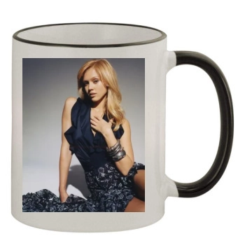 Jessica Alba 11oz Colored Rim & Handle Mug