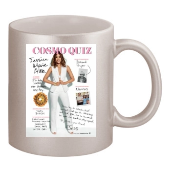 Jessica Alba 11oz Metallic Silver Mug