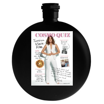 Jessica Alba Round Flask