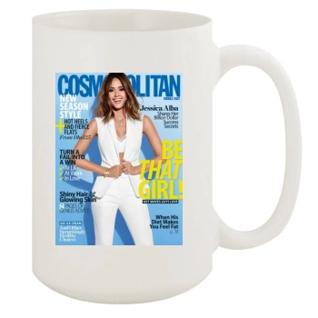 Jessica Alba 15oz White Mug