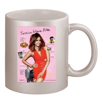 Jessica Alba 11oz Metallic Silver Mug