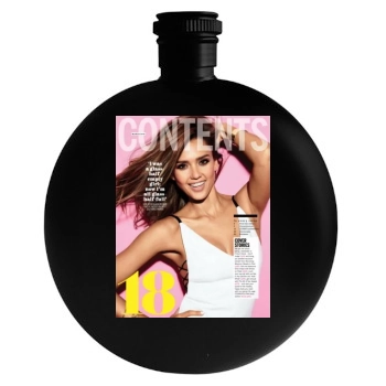 Jessica Alba Round Flask