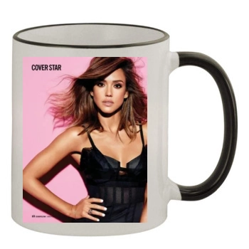 Jessica Alba 11oz Colored Rim & Handle Mug