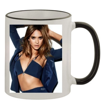 Jessica Alba 11oz Colored Rim & Handle Mug