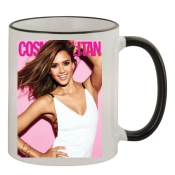 Jessica Alba 11oz Colored Rim & Handle Mug