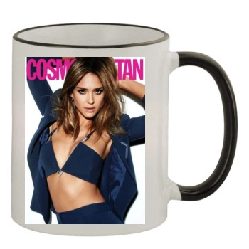 Jessica Alba 11oz Colored Rim & Handle Mug