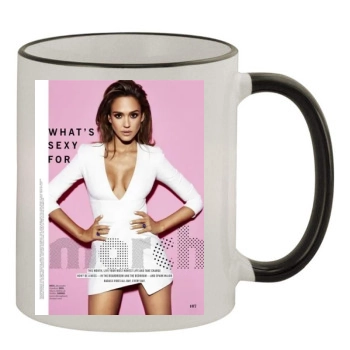 Jessica Alba 11oz Colored Rim & Handle Mug