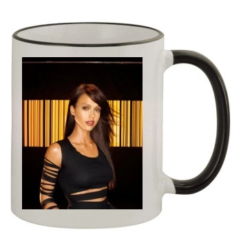 Jessica Alba 11oz Colored Rim & Handle Mug