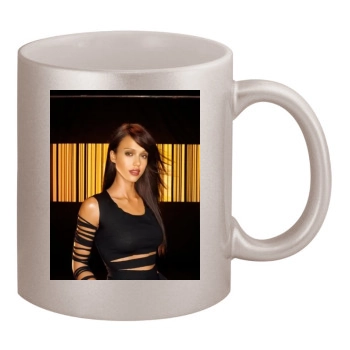 Jessica Alba 11oz Metallic Silver Mug