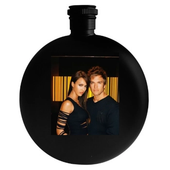 Jessica Alba Round Flask