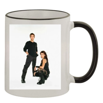 Jessica Alba 11oz Colored Rim & Handle Mug