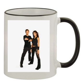 Jessica Alba 11oz Colored Rim & Handle Mug