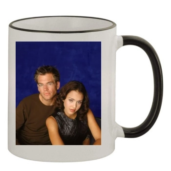 Jessica Alba 11oz Colored Rim & Handle Mug