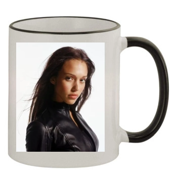 Jessica Alba 11oz Colored Rim & Handle Mug