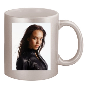 Jessica Alba 11oz Metallic Silver Mug