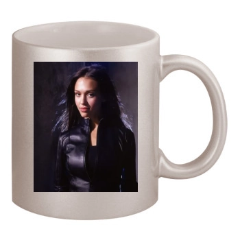 Jessica Alba 11oz Metallic Silver Mug