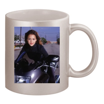 Jessica Alba 11oz Metallic Silver Mug