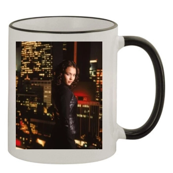 Jessica Alba 11oz Colored Rim & Handle Mug