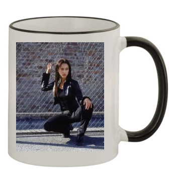 Jessica Alba 11oz Colored Rim & Handle Mug