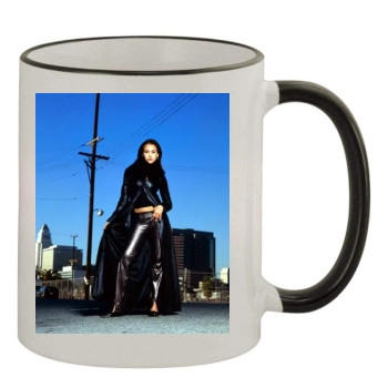 Jessica Alba 11oz Colored Rim & Handle Mug