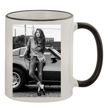 Jessica Alba 11oz Colored Rim & Handle Mug