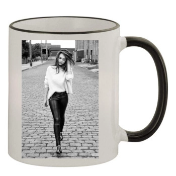 Jessica Alba 11oz Colored Rim & Handle Mug