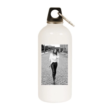 Jessica Alba White Water Bottle With Carabiner