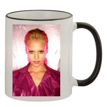 Jessica Alba 11oz Colored Rim & Handle Mug