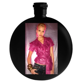 Jessica Alba Round Flask