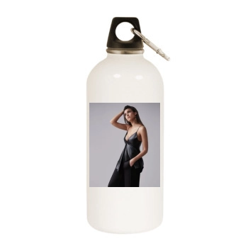 Jessica Alba White Water Bottle With Carabiner