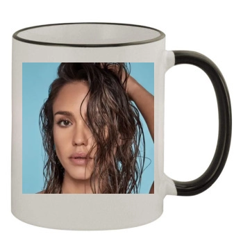 Jessica Alba 11oz Colored Rim & Handle Mug