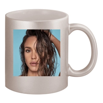 Jessica Alba 11oz Metallic Silver Mug