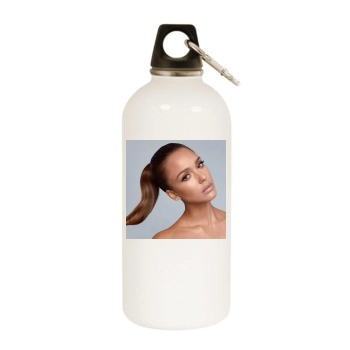 Jessica Alba White Water Bottle With Carabiner